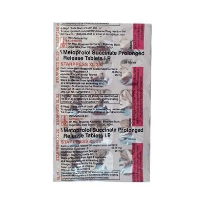 Starpress XL 25mg Tablet 15'S - Hypertension-Bet