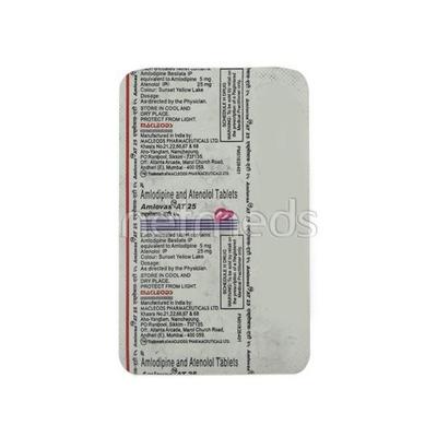 Amlovas AT 25mg Tablet 15'S - Hypertension-Cal