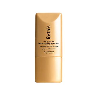 Foxtale Perfect Match Tinted Fluid Susncreen (Caramel) 50 ml - Body Sunscreen