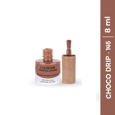 Colorbar Vegan Nail Lacquer-Choco Drip-146 8 ml - Nail Polish