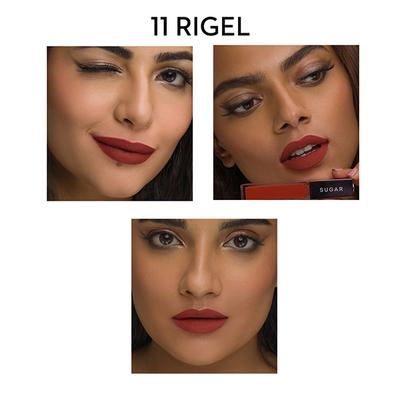 SUGAR Cosmetics Mettle Liquid Lipstick - 11 Rigel (Rusty orange) 7ml - Liquid Lipsticks