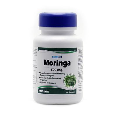 Healthvit Moringa Essential Nutrition 500mg- Capsules 60's - Herbal Dietary Supplement