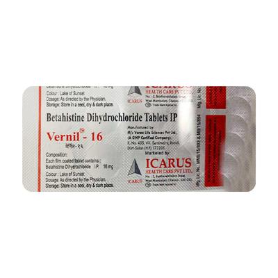 Vernil 16mg Tablet 10'S - Vertigo-Ant