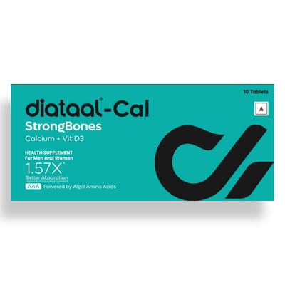 Diataal Cal StrongBones Tablet 10's - Calcium And Minerals