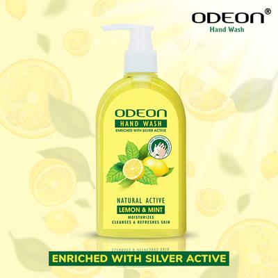 Odeon Hand Wash Lemon & Mint Natural Active 250 ml - Hand Wash & Soaps