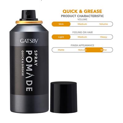 Gatsby Spray Pomade Quick & Grease 150 ml - Hair Gels & Waxes