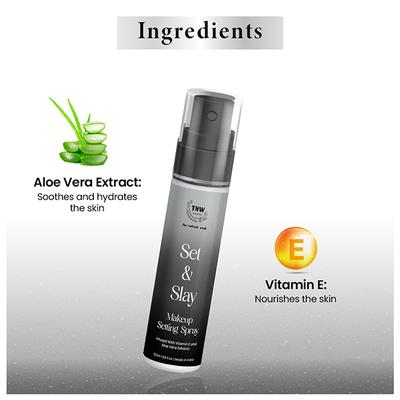 Tnw The Natural Wash Set and Slay Makeup Setting Spray, Locks Makeup 50 ml - Setting Spray