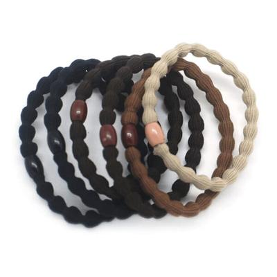 Basicare Elastic,Assorted Dark Colors,(Pack Of 6) 1's - Hair Clips/Bands