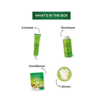 Garnier Color Naturals Creme Hair Color, Shade 5 Light Brown 70 ml + 60gm 1's (N) - Crème