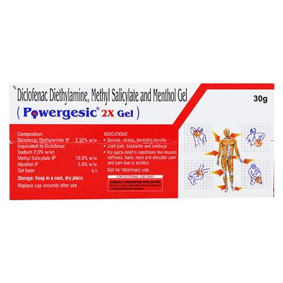 Powergesic 2x Gel 30gm - Pain relief-Nsa