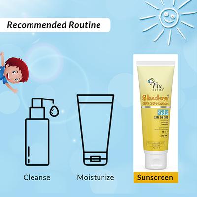 Fixderma Shadow SPF 30+ Lotion For Kids 75 ml - Body Sunscreen