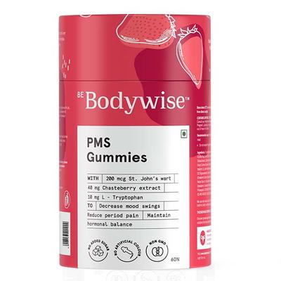Be Bodywise PMS Gummies, Hormonal Balance, Helps with low mood (pack of 60) 1's - Multi-Vitamins