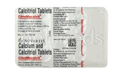 Citromacalvit Tablet 10'S - Bone Metabolism-Age
