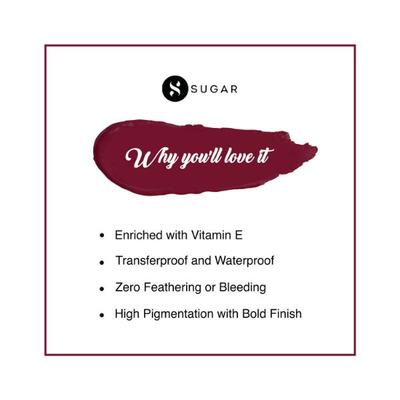 Sugar Cosmetics Smudge Me Not Liquid Mini Lipstick 30 Peony Genie 1.1 ml - Liquid Lipsticks