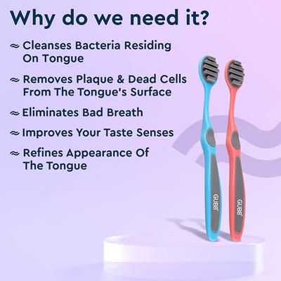 Gubb Tongue Cleaner Plastic 2 Pcs 175G 2's - Floss & Tongue Cleaners