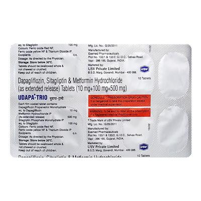 UDAPA TRIO Tablet 10's - Diabetes-Ant