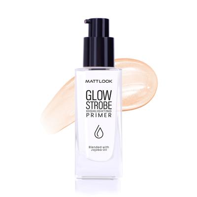 Matt Look Glow Stobe Highlighter Primer Blended With Jojoba Oil Stays Upto Long 8 hrs, Gold Glow-02 30 ml - Primer