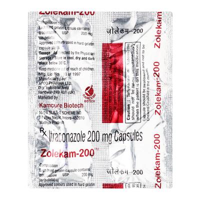 ZOLEKAM 200 Capsule 4's - Fungal Infections-Anf