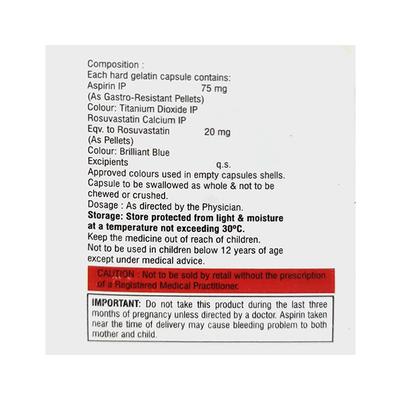 CREVAST A 20/75mg Capsule 10's - High Cholesterol-Dys