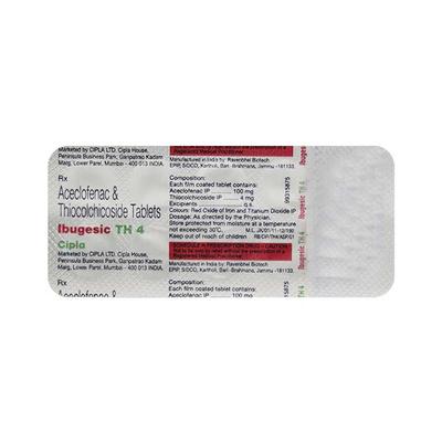 Ibugesic TH 4mg Tablet 10'S - Muscle Spasm-Mus