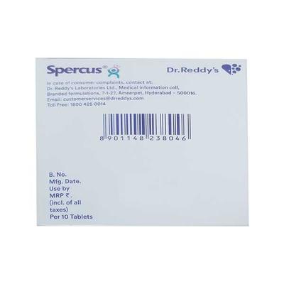 Spercus 1000/50/2.5/10 mg Tablet 10'S - Supplements-Vam