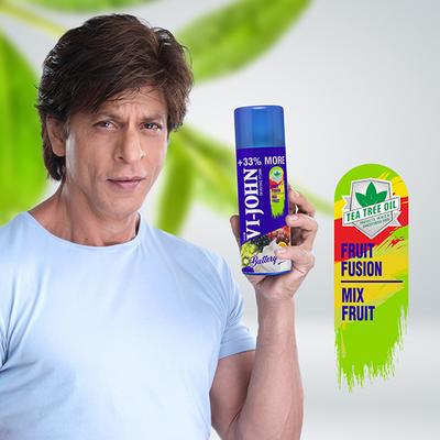 Vi-John Shaving Foam - Fruit Fusion Mix Fruit - Pack of 2 x 400 gm - Shaving Foams