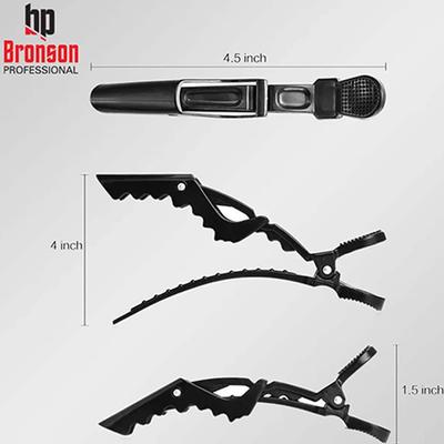 Bronson Professional Crocodile Hair Clips 5 Pcs 1's - Hair Clips/Bands