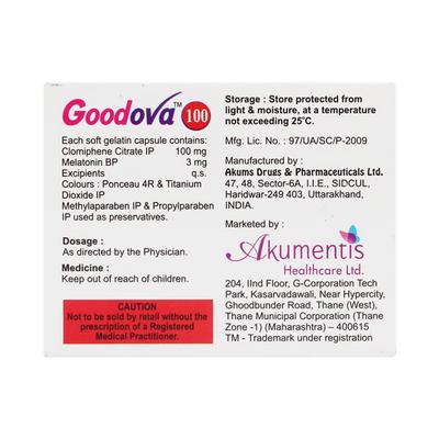 Goodova 100mg Capsule 5'S - Hormonal Therapy-Oes
