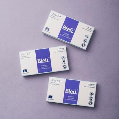Bleu High Grade Natural Latex Ultra Thin Condoms (Pack of 3 X 8's) - Plain/Flavoured Condoms