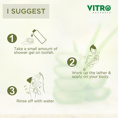 Vitro Aloe Vera Shower Gel 250 ml - Shower Gels & Body Wash