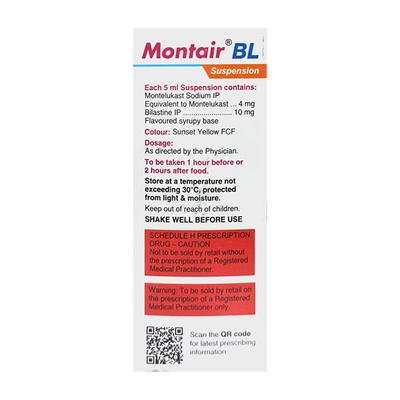 MONTAIR BL Mango Flavour Suspension 60ml - Allergies-Ant