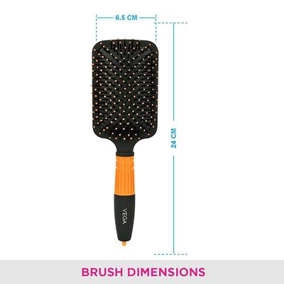 Vega Paddle Brush Black (E15 - PB) 1's - Hair Brushes