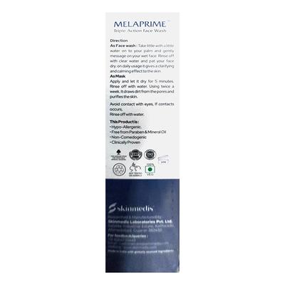 MELAPRIME TRIPLE ACTION 2 IN 1 (CLEANSER+MASK) Face Wash 100ml - Cleanser-Oth