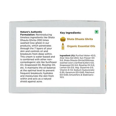 Alyuva All Natural Plant based Oil Balance Cream with Hemp Seed and Tea Tree 25 gm - Day Cream