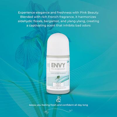 Envy Roll On Aqua Marine 50 ml - Women Deodorants/Roll-Ons