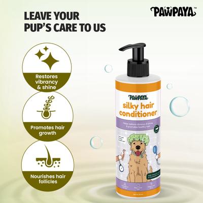 Pawpaya Silky Hair Conditioner New 250 ml - Pet Grooming
