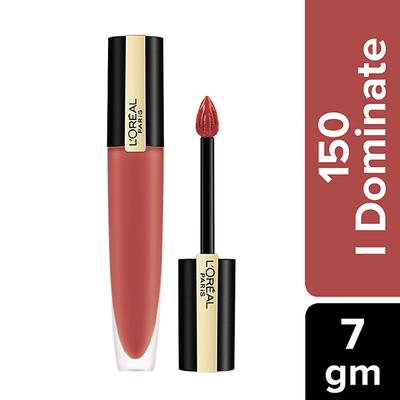 L'Oreal Paris Rouge Signature Matte Liquid Lipstick 150, Dominate 7 ml - Lipsticks