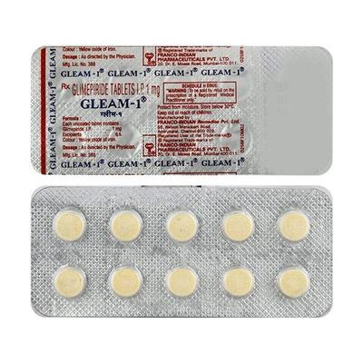 Gleam 1mg Tablet 10'S - Diabetes-Ant