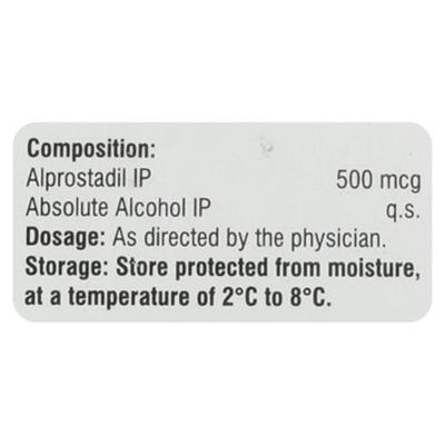 Alpostin 500mcg Injection 1ml - Impotence/Erectile Dysfunction (Ed)