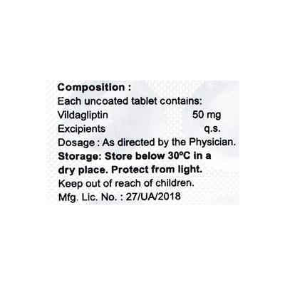 GLIPACURE 50mg Tablet 15's - Diabetes-Ant