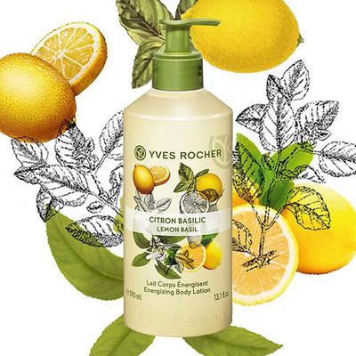 Yves Rocher Energizing Body Lotion Lemon Basil 390 ml - Lotions & Creams