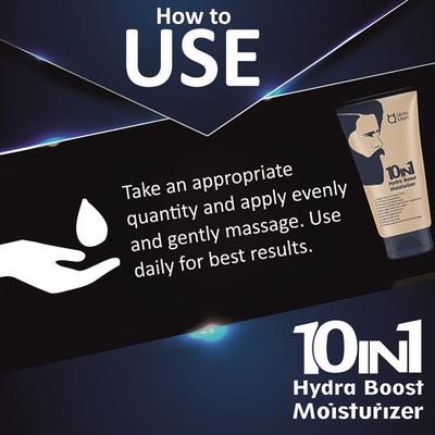 Qraa Men 10 In 1 Hydra Boost Moisturizer With 24H Moisturization Combo Pack 2's - Face Washes