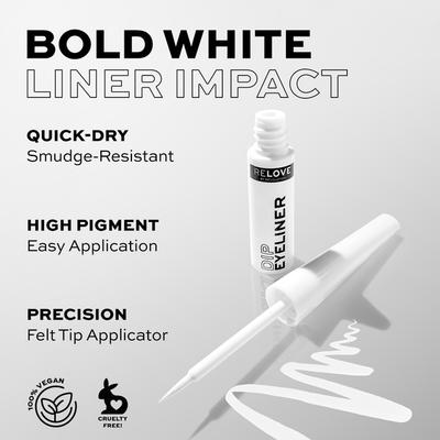 Makeup Revolution Dip Eyeliner White 5 ml - Eyeliners
