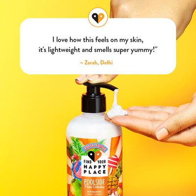 Find Your Happy Place - Poolside Pina Coladas Vitamin C Pineapple & Coconut Body Lotion 300ml - Creams/Oils/Lotions
