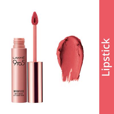 Lakme 9 To 5 Weightless Matte Mouse Lip & Cheek Color Candy Floss 9 Gm - Lipsticks