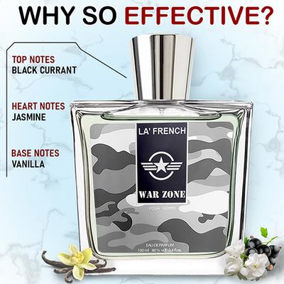 La French War Zone Eau De Perfume for Men 100 ml - Men Perfumes (Edt/Edp)