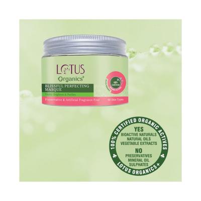 Lotus Organics Blissful Perfecting Masque 50 gm - Masks & Peels