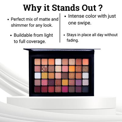 Europe Girl 40 Shade Neutral Tone Eyeshadow NA 40 gm - Eyeshadow, Bases & Primers