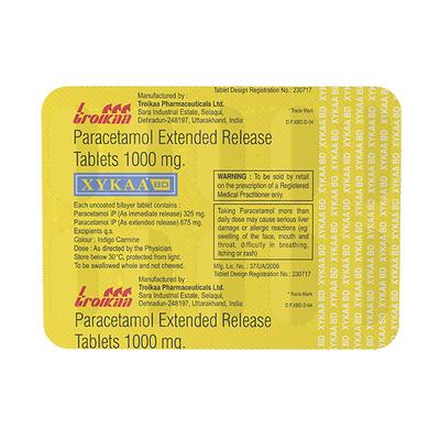 Xykaa BD 1000mg Tablet 10'S - Fever-Ana