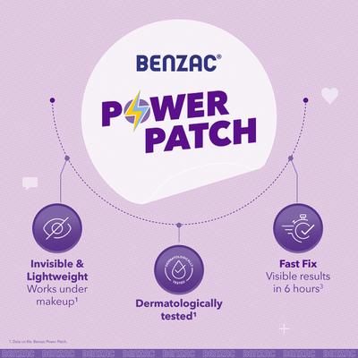 Benzac 3-in-1 Fast Fix Power Patch 12's - Itching/Rashes